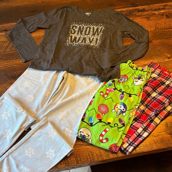 Girls Pj Set Mix - 3 pants & 1 top, size 10 - Picture 6 of 6